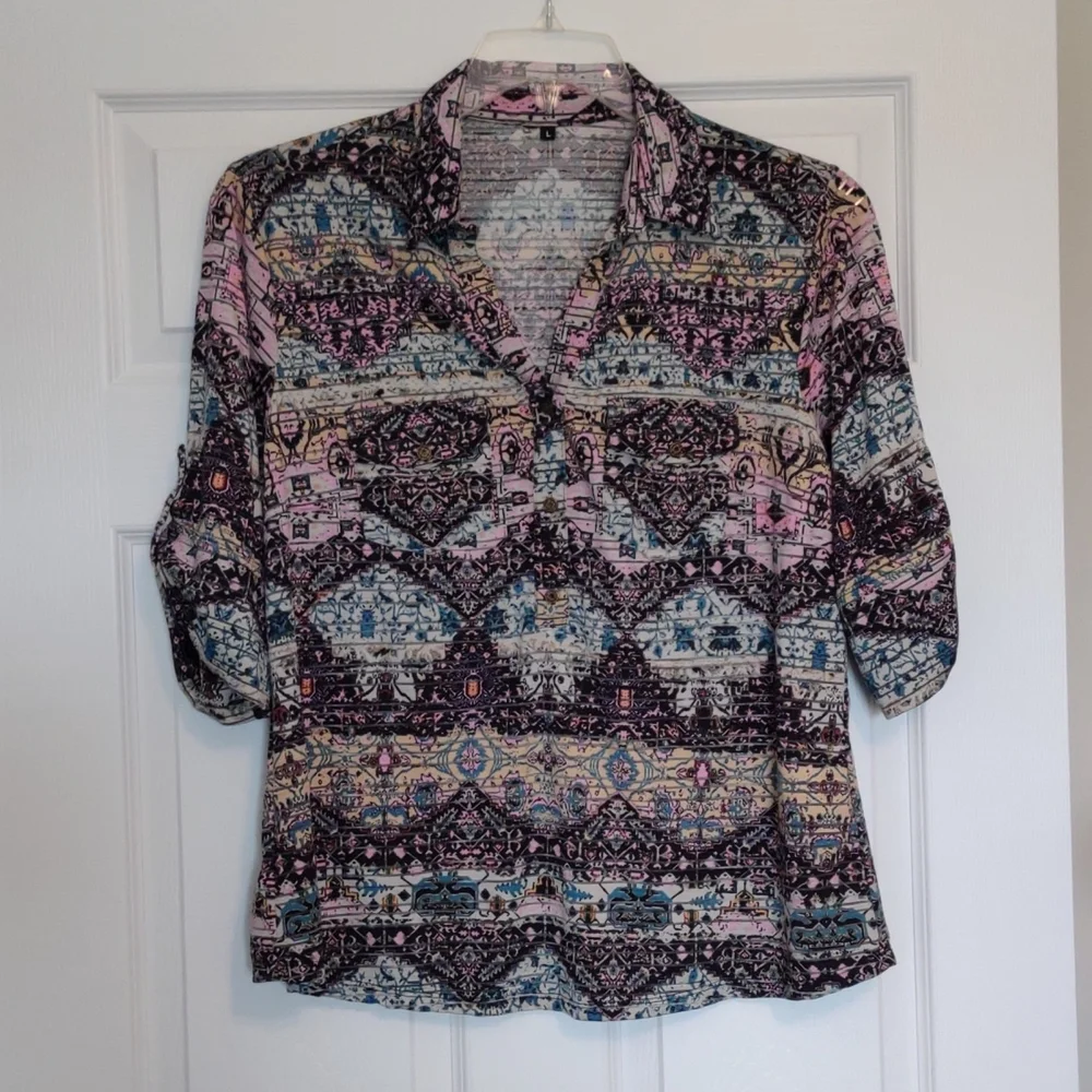 Women's Bundle of Five Size Large Blouse/Shirts - Picture 4 of 6